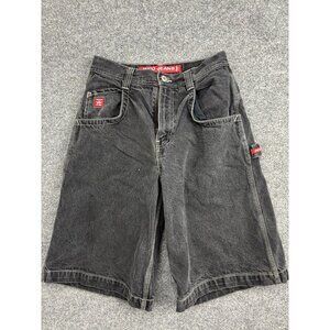 VNTG JNCO Jeans Shorts Mens 29 Denim Cargo Relaxed Fit Logo Pockets 90s Y2K